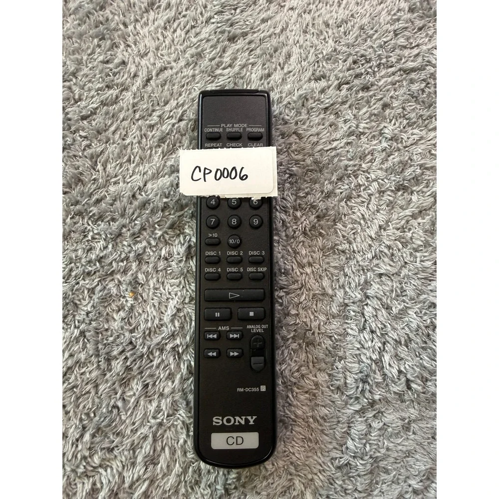 Sony Unisex RM-DC355 CD Player Remote Control Black Multi Disc Function